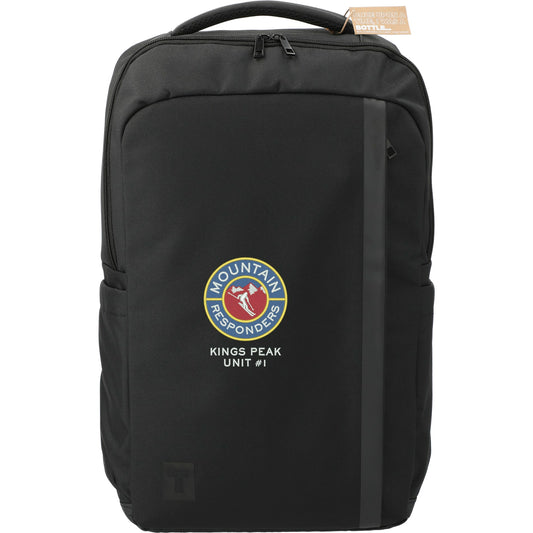 Custom logo Tranzip Recycled 17" Computer Backpack