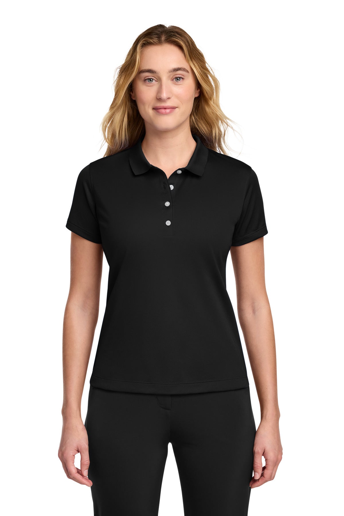 Custom logo Nike Women's Tech Basic Dri-FIT Polo.  203697 in Black