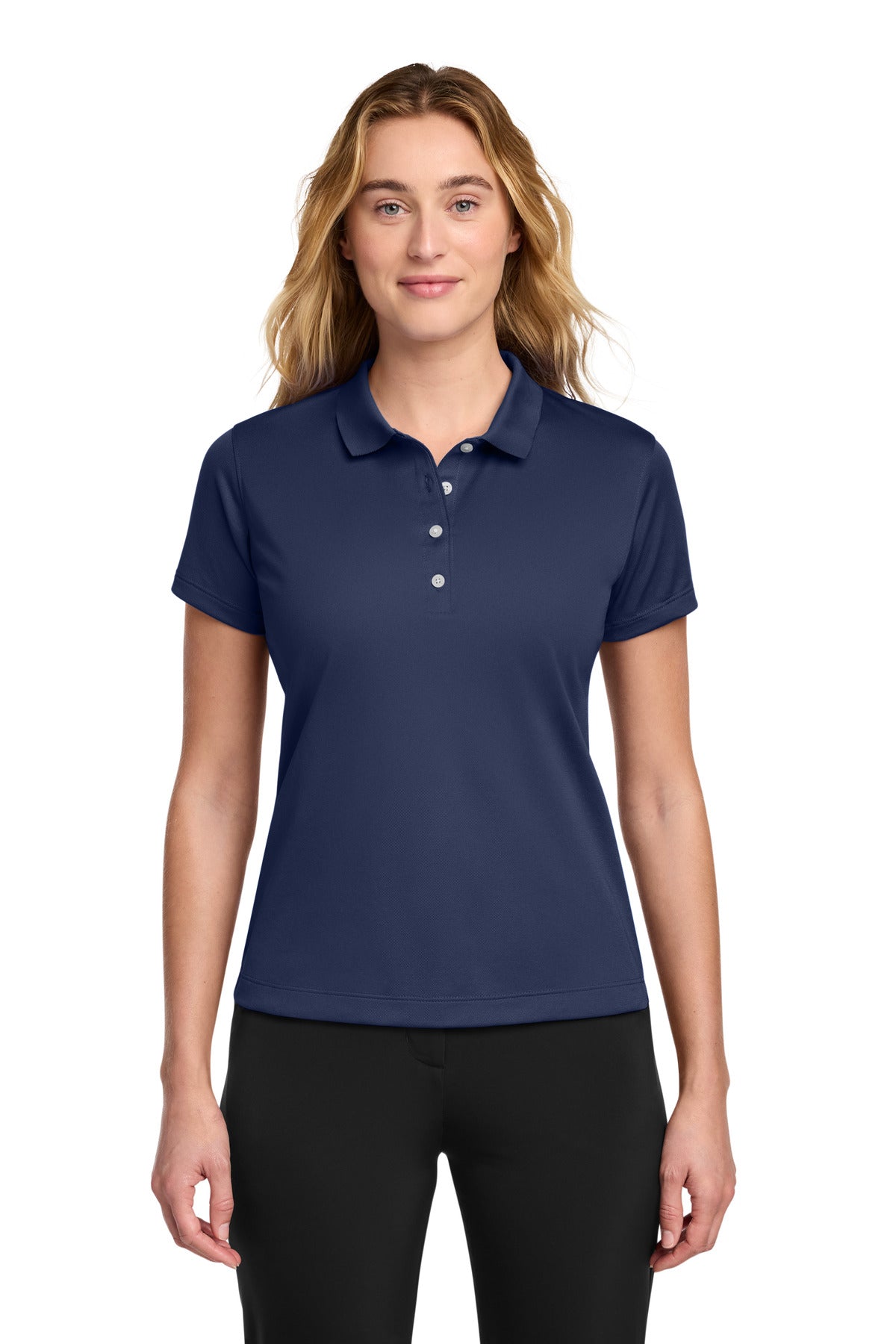 Custom logo Nike Women's Tech Basic Dri-FIT Polo.  203697 in Midnight Navy