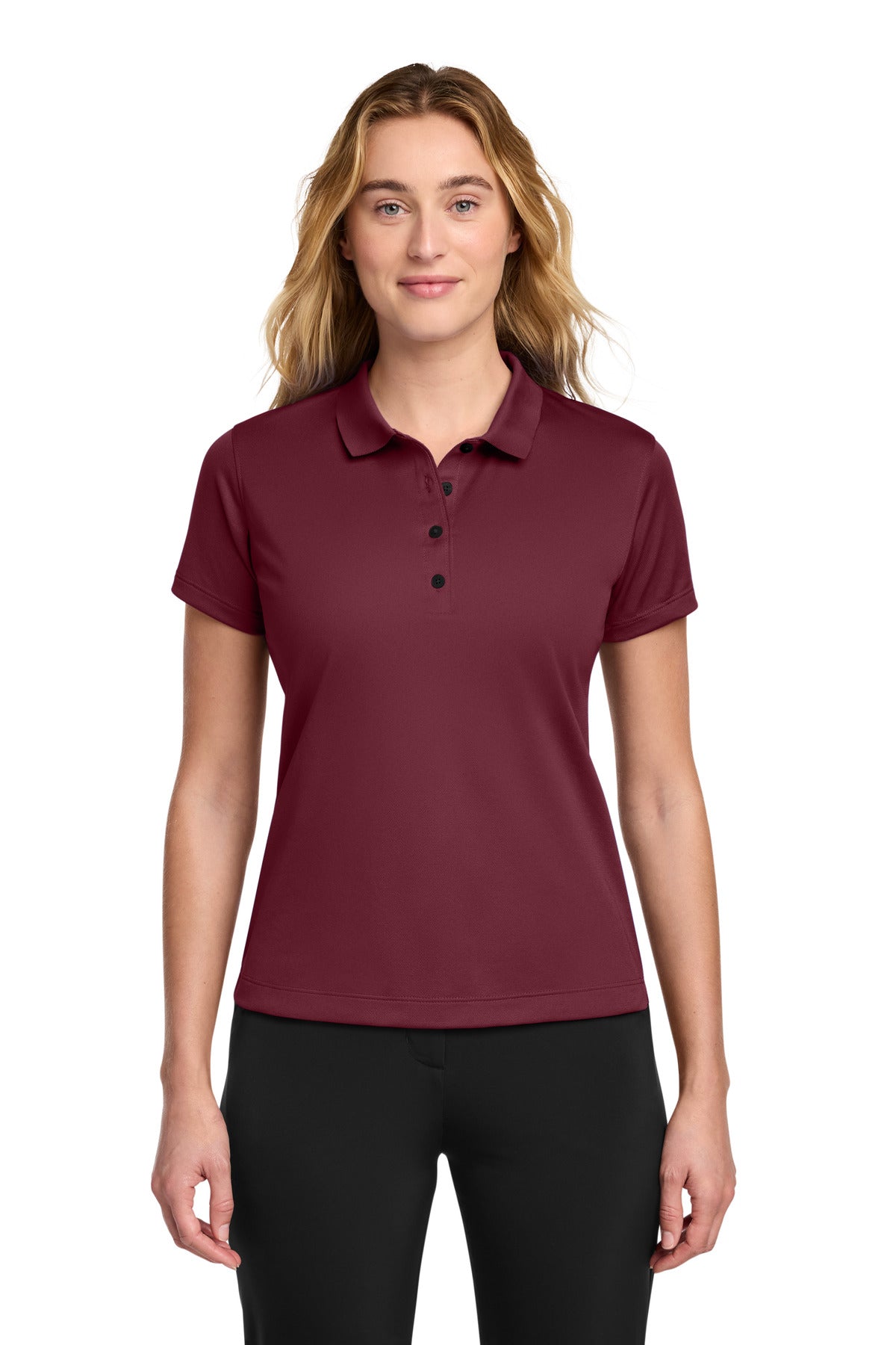 Custom logo Nike Women's Tech Basic Dri-FIT Polo.  203697 in Team Red