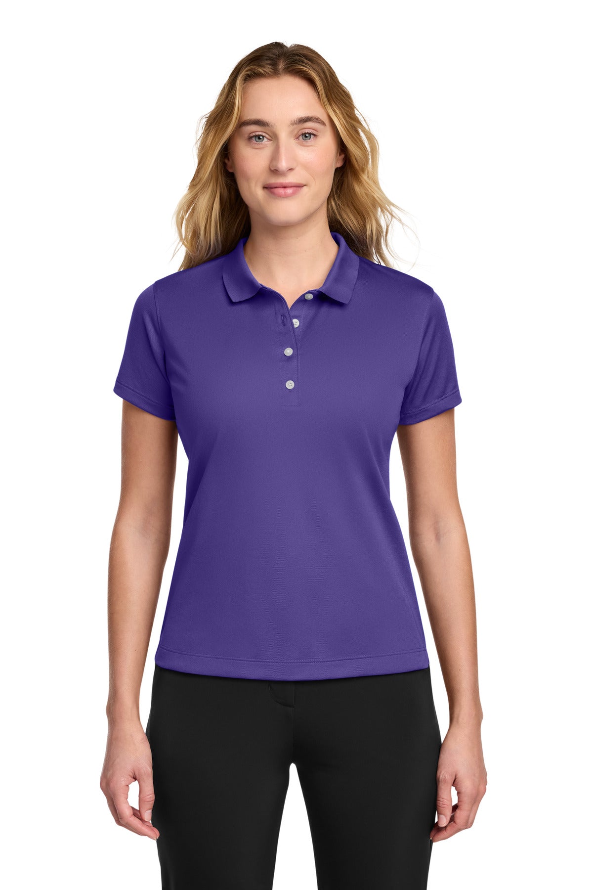 Custom logo Nike Women's Tech Basic Dri-FIT Polo.  203697 in Varsity Purple