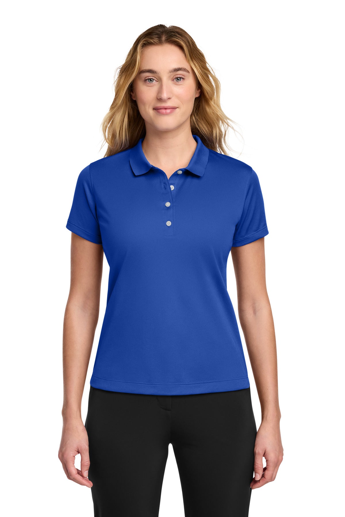 Custom logo Nike Women's Tech Basic Dri-FIT Polo.  203697 in Varsity Royal