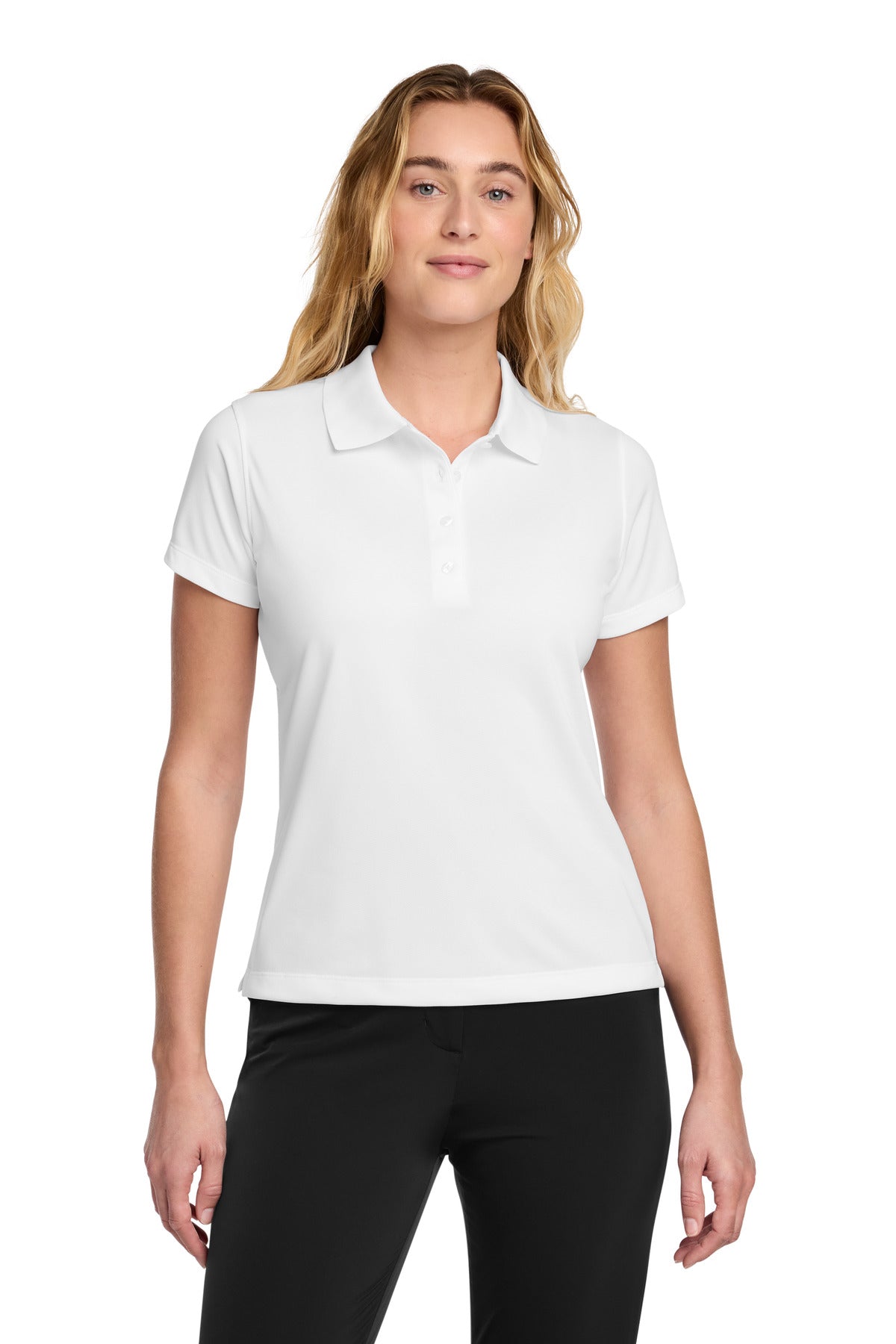 Custom logo Nike Women's Tech Basic Dri-FIT Polo.  203697 in White