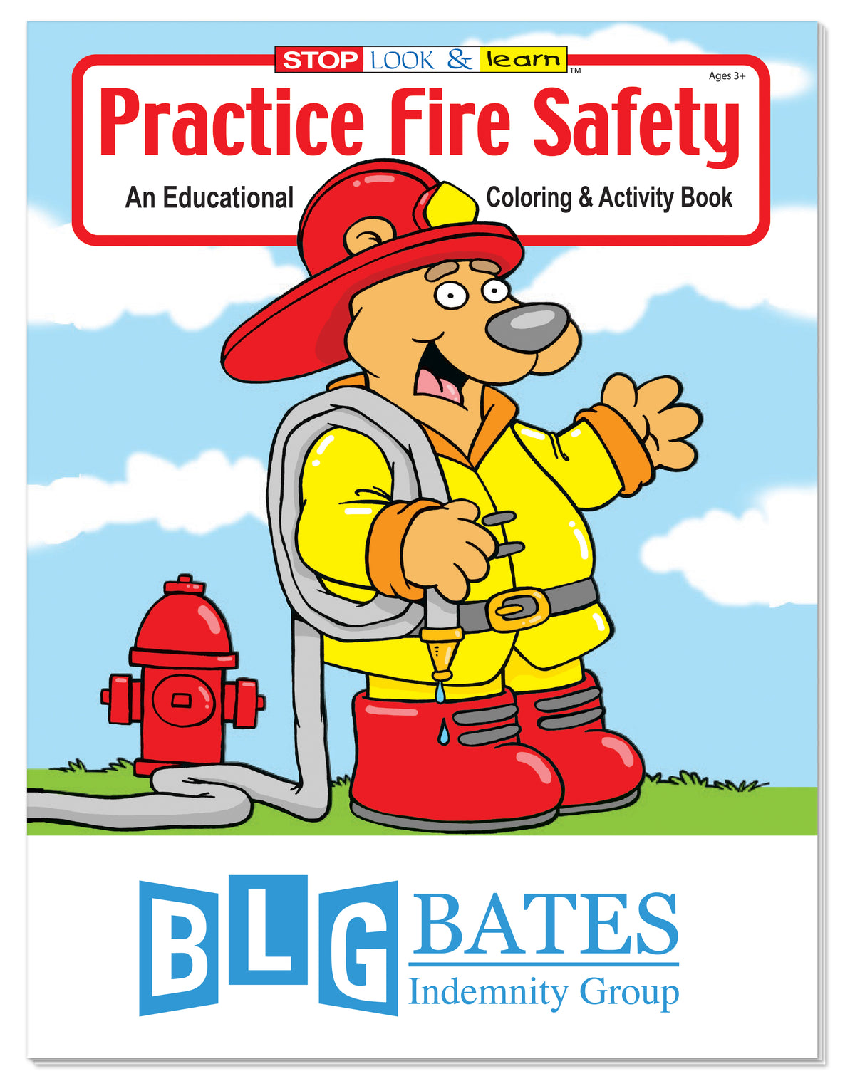 Custom logo Coloring Book: Practice Fire Safety