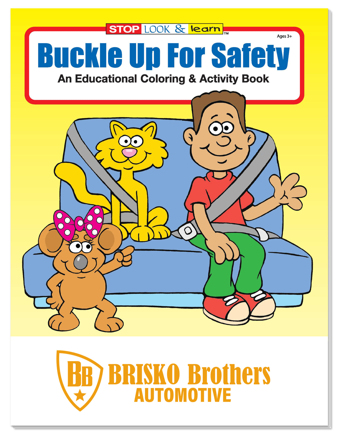 Custom logo Coloring Book: Buckle Up for Safety