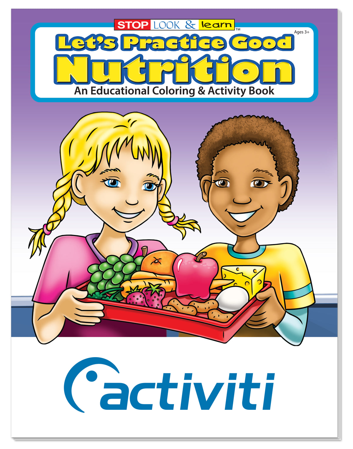 Custom logo Coloring Book: Let's Practice Good Nutrition