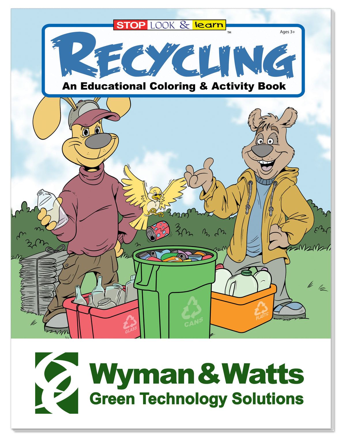 Custom logo Coloring Book: Recycling