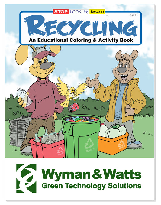 Custom logo Coloring Book: Recycling