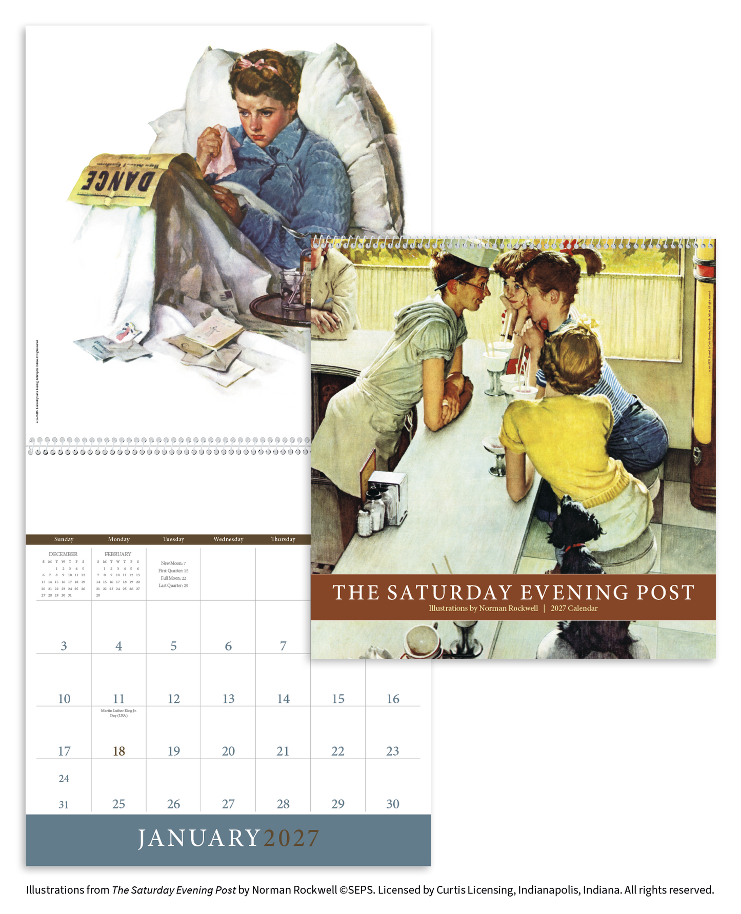 The Saturday Evening Post Illustrations by Norman Rockwell Calendar