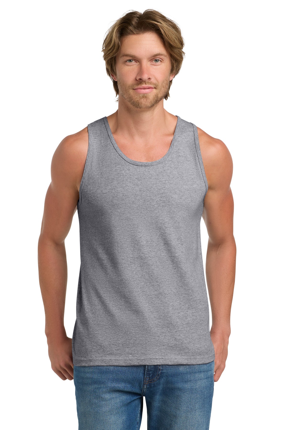 Custom logo Gildan® - Ultra Cotton® 100% US Cotton Tank Top.  2200 in Sport Grey