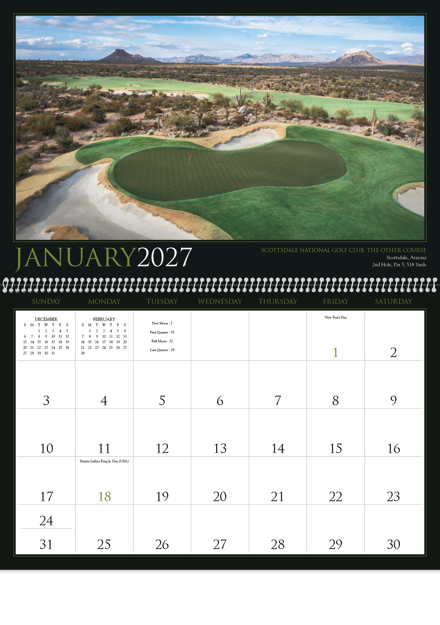 Golf America Calendar