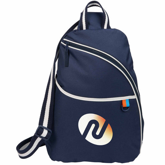 Custom logo Retro Sport Recycled Sling Backpack