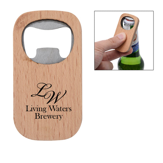 Custom logo Wooden Bottle Opener