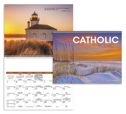 Custom logo Catholic Scenic Calendar