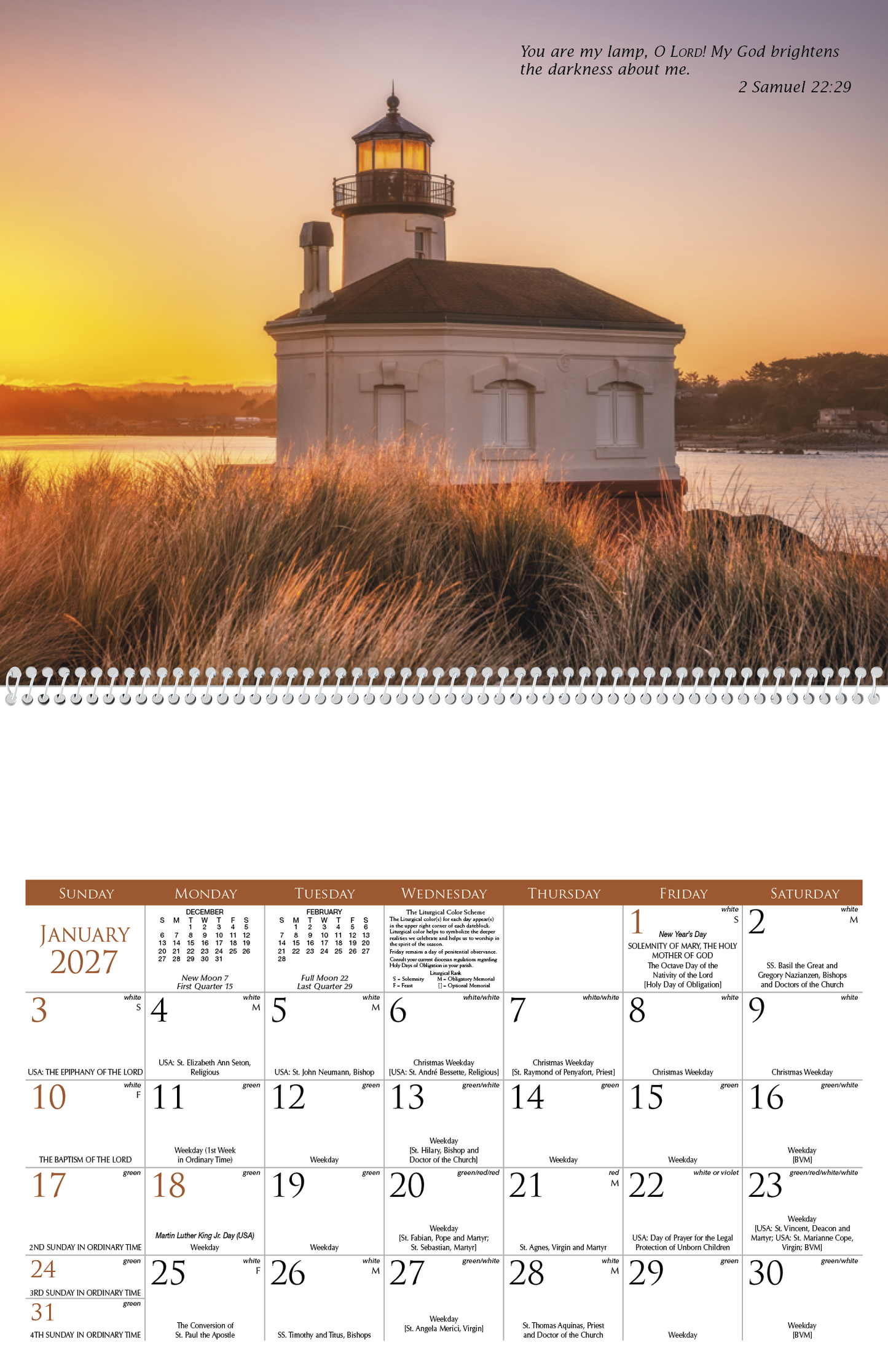 Catholic Scenic Calendar