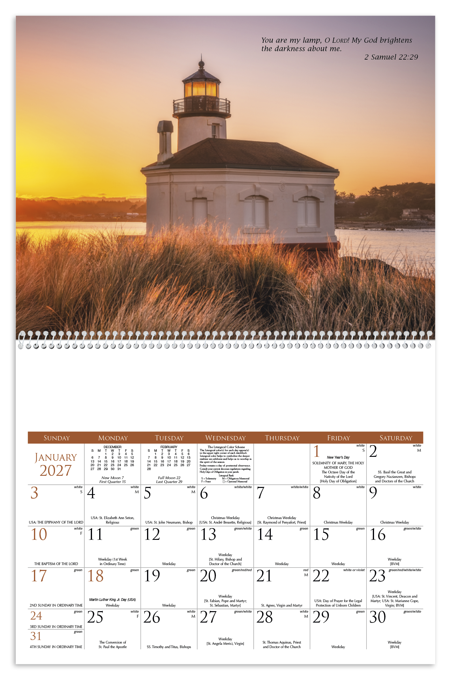 Catholic Scenic Calendar