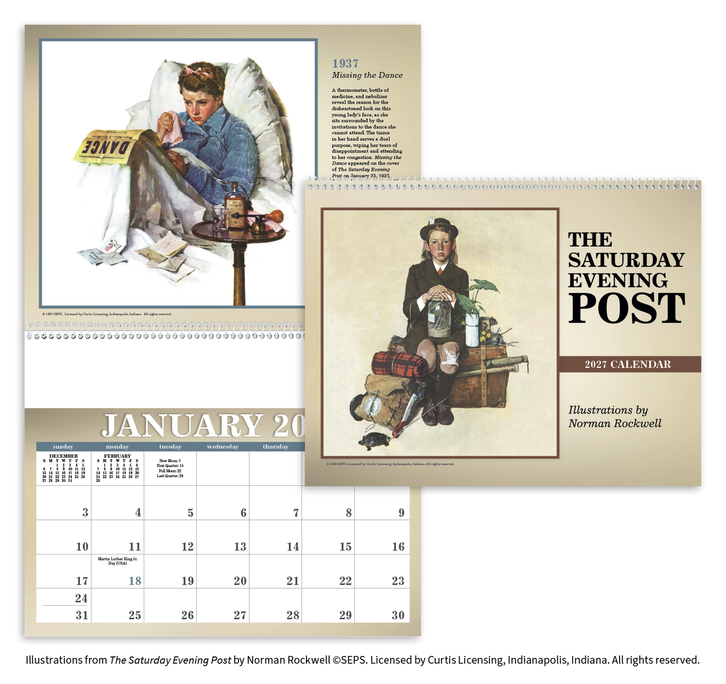 The Saturday Evening Post Illustrations by Norman Rockwell Calendar