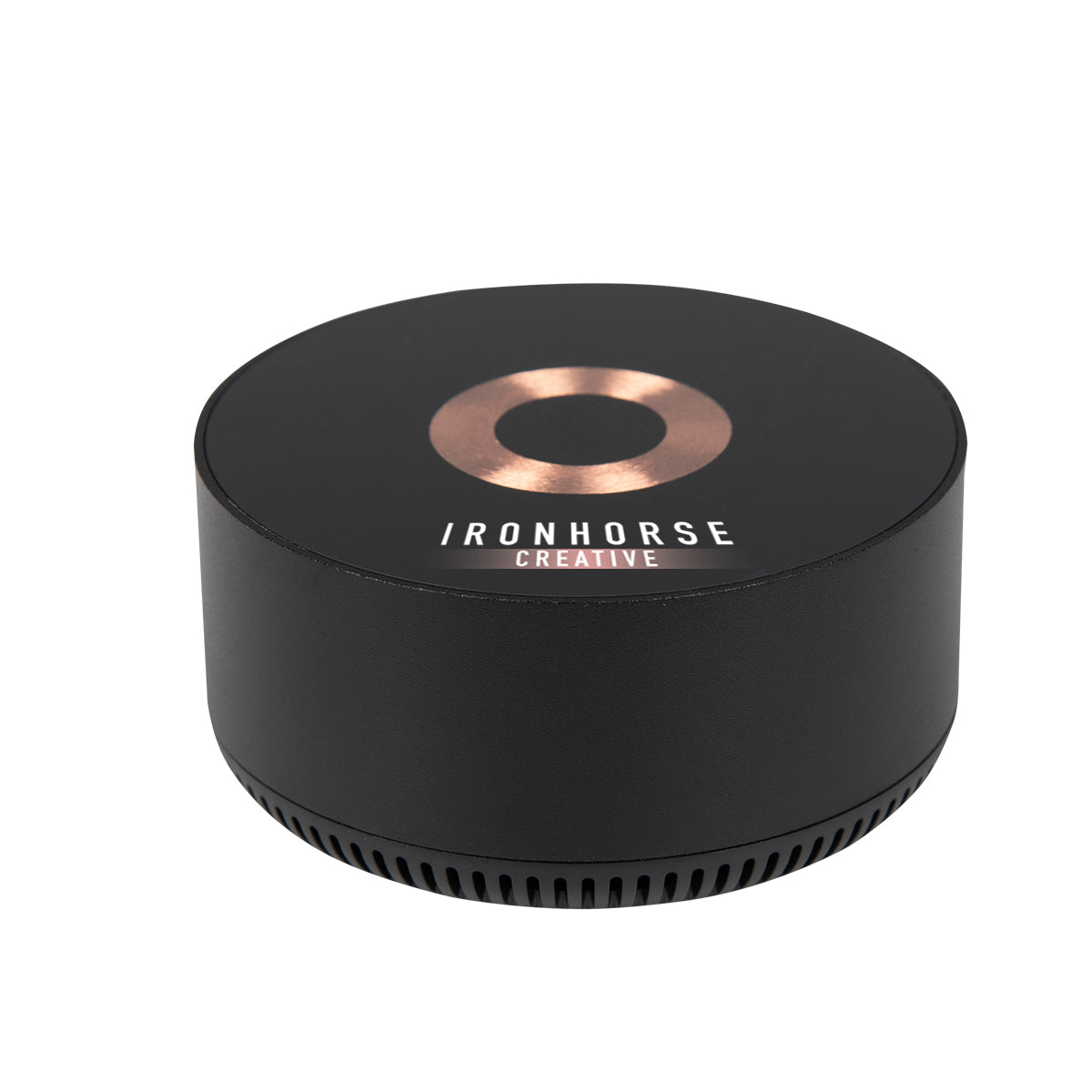 Custom logo 15W Glass Top Wireless Charger & Speaker