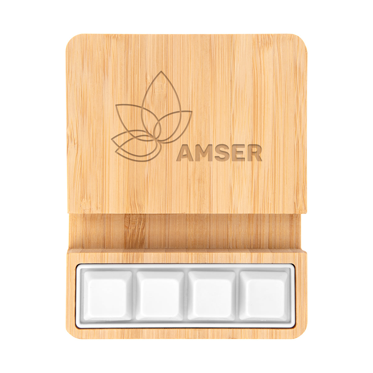 Bamboo Stress Relief Wireless Charger & Phone Stand