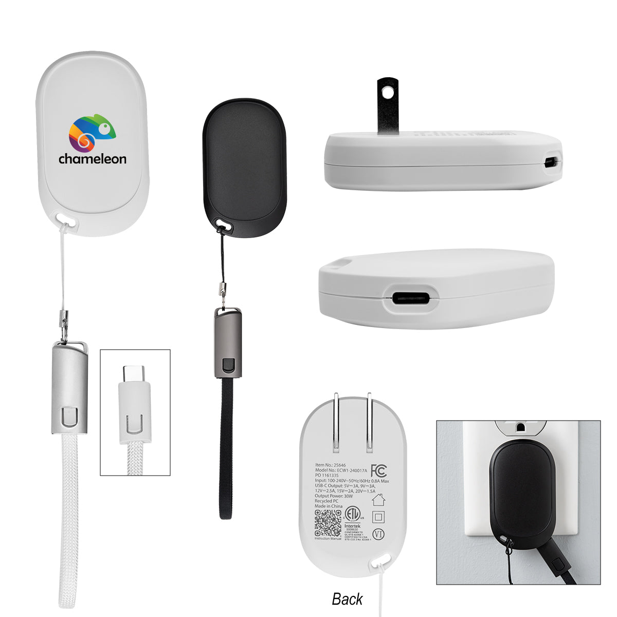 30W Portable Wall Charger