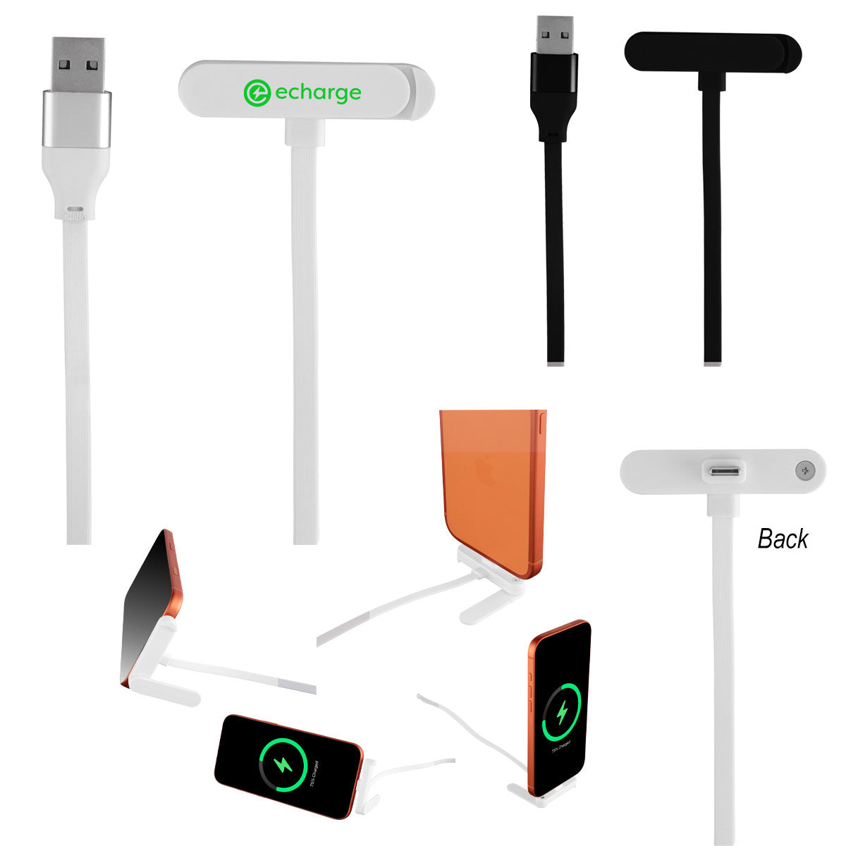 65W Quick Charge rABS Invisible Stand Charging Cable