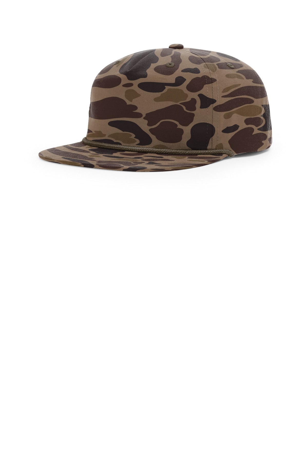 Custom logo Richardson Printed Umpqua Gramps Cap 256P in Bark Duck Camo/ Brown