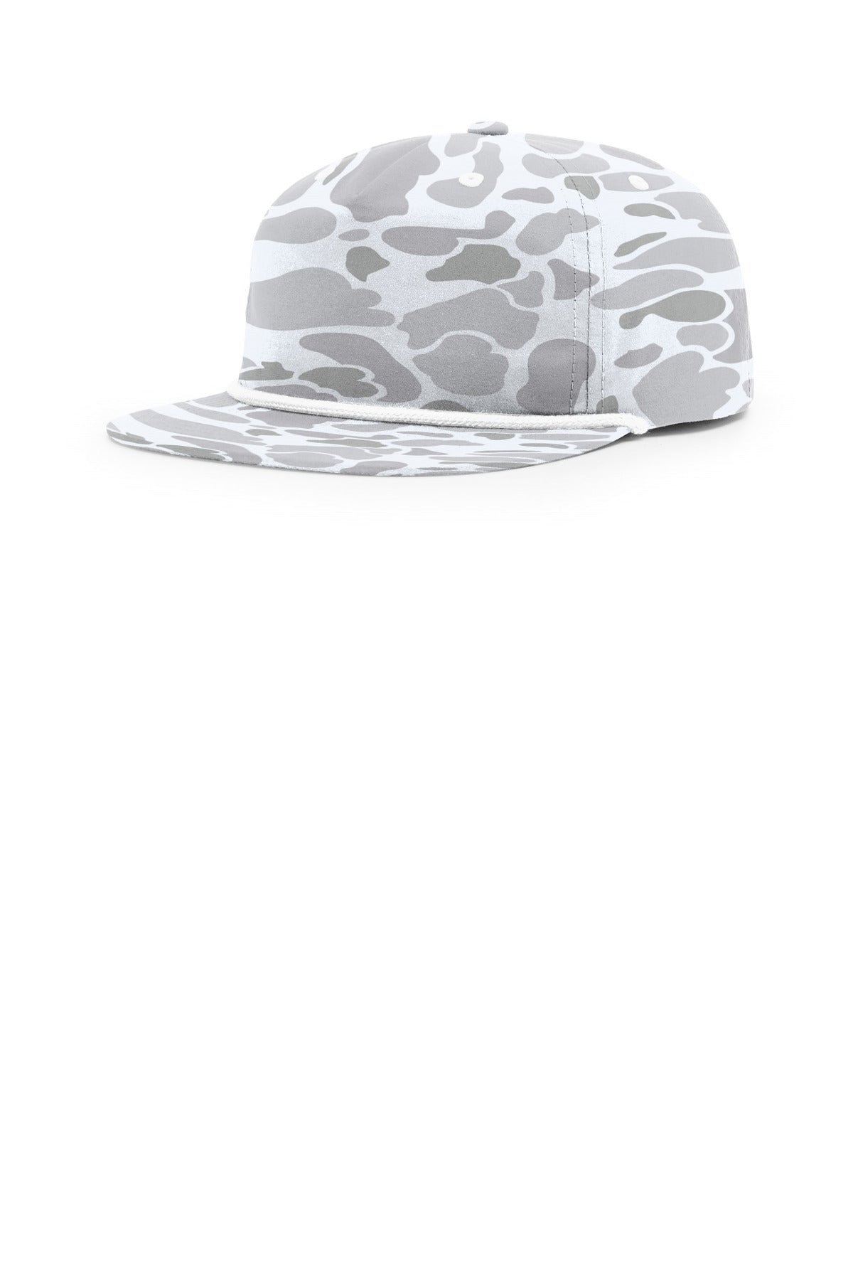 Custom logo Richardson Printed Umpqua Gramps Cap 256P in Blizzard Duck Camo/ White