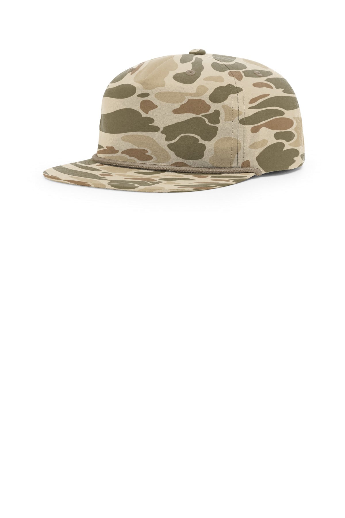 Custom logo Richardson Printed Umpqua Gramps Cap 256P in Harvest Duck Camo/ Light Brown