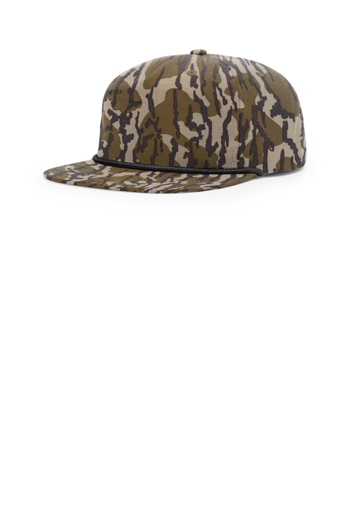 Custom logo Richardson Printed Umpqua Gramps Cap 256P in Mossy Oak Bottomland/ Black