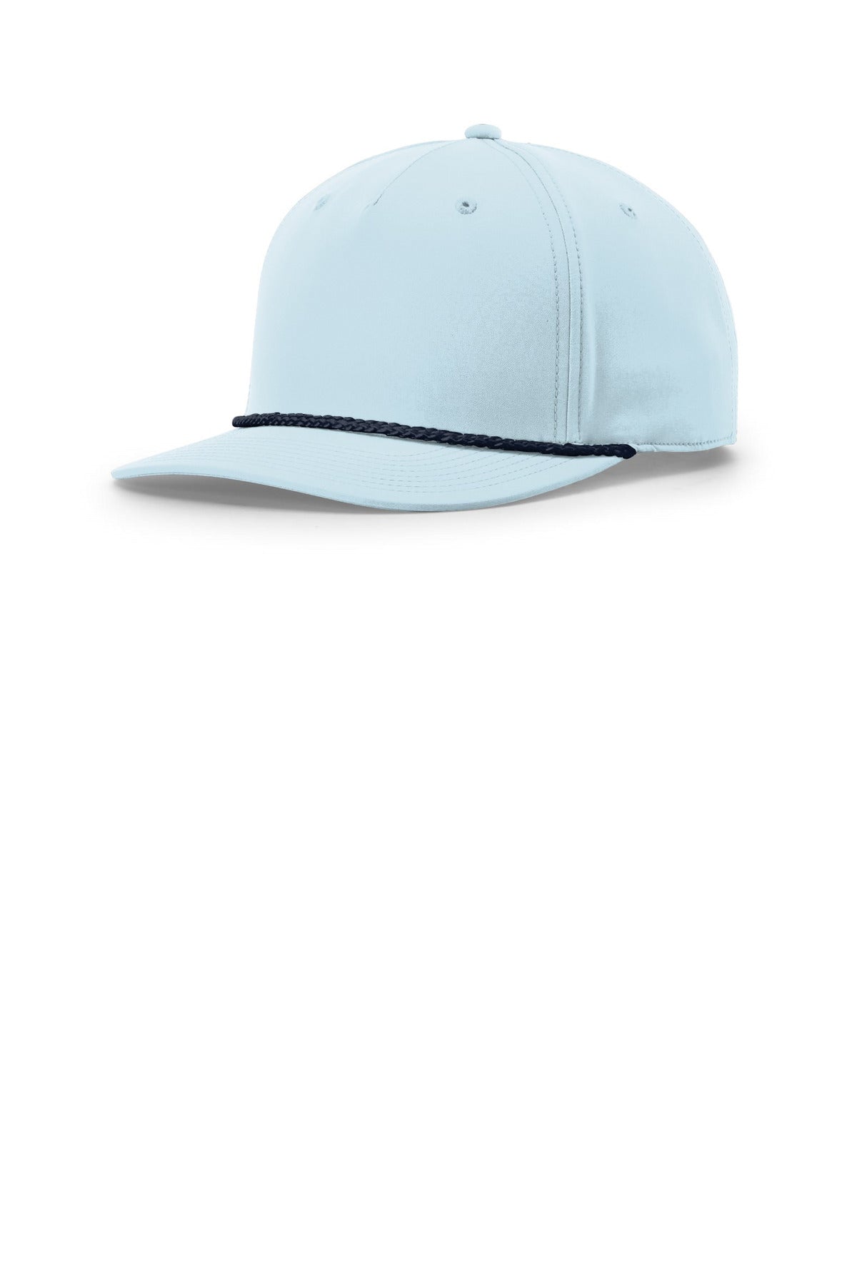 Custom logo Richardson 5-Panel Classic Rope Cap 258 in Soft Blue/ Navy