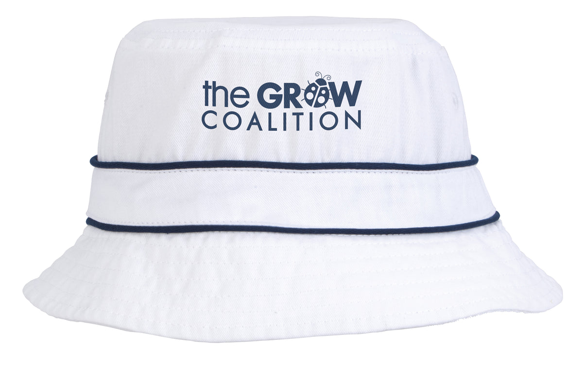 Custom logo Cotton Bucket Hat with Trim