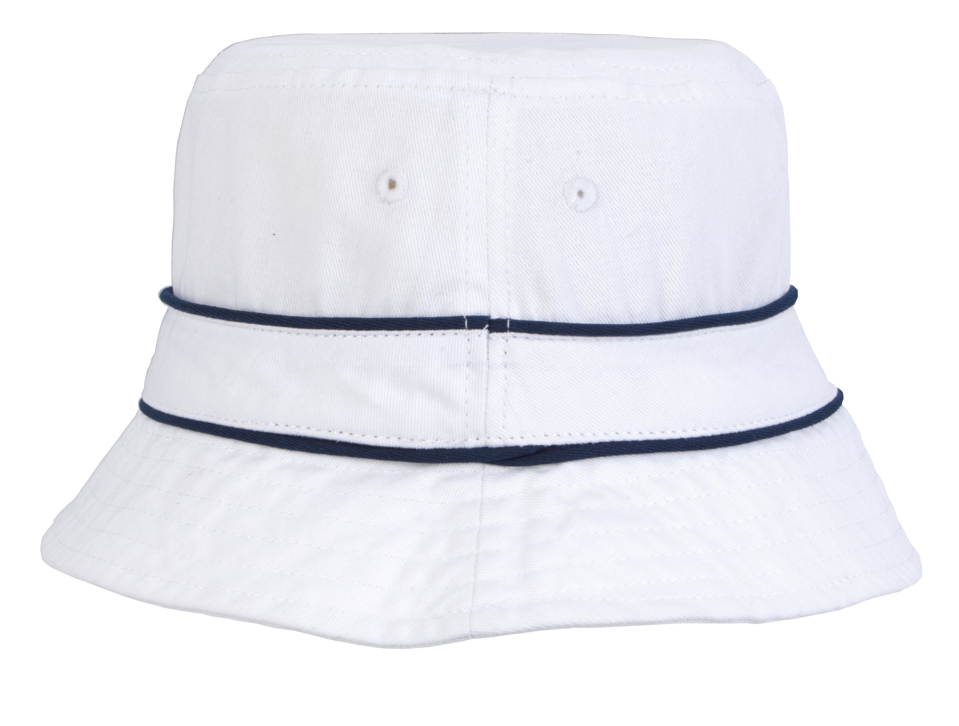 Cotton Bucket Hat with Trim