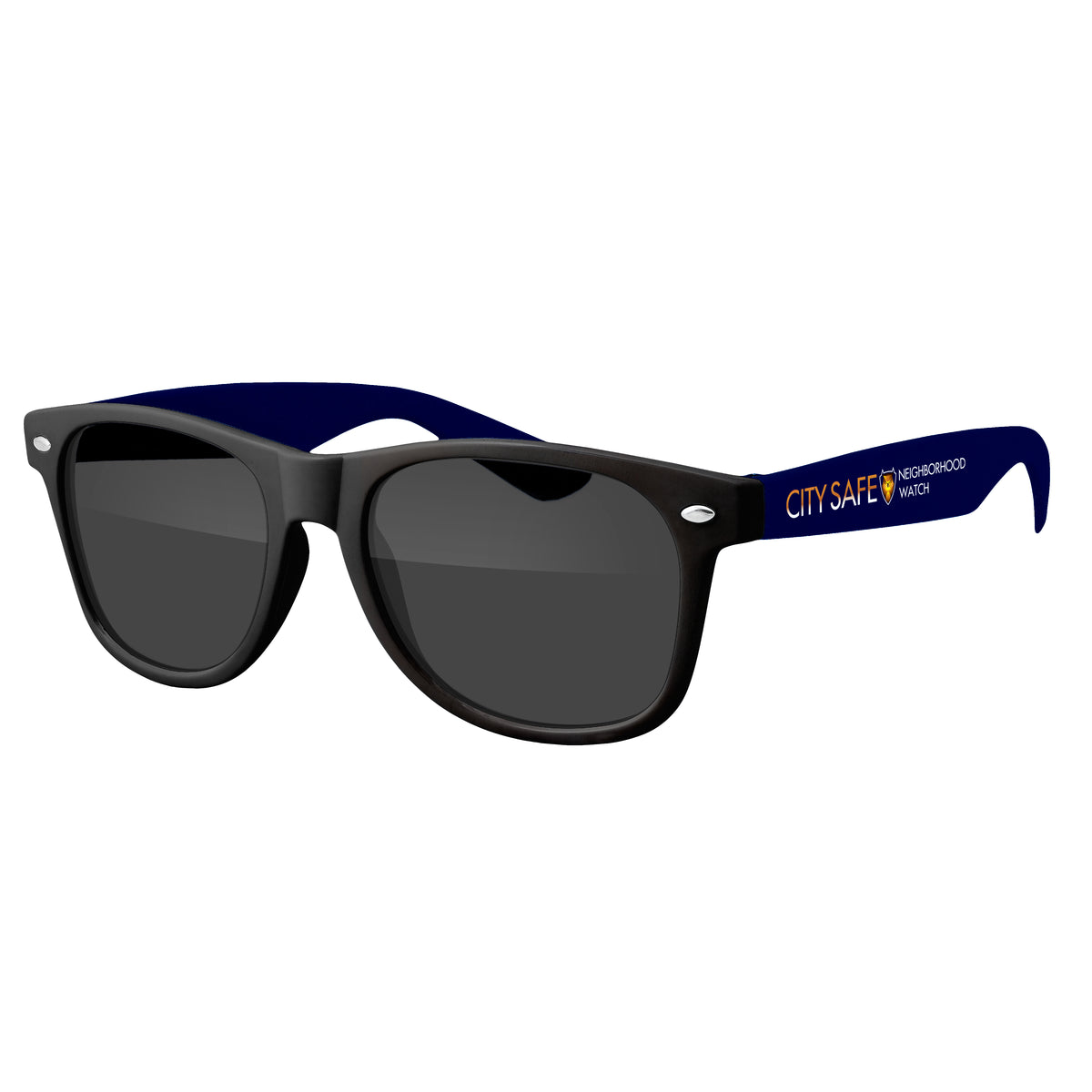Custom logo Two-Tone Retro Vibes Black Frame Sunglasses