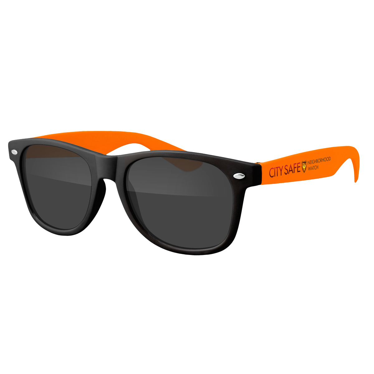 Custom logo Two-Tone Retro Vibes Black Frame Sunglasses