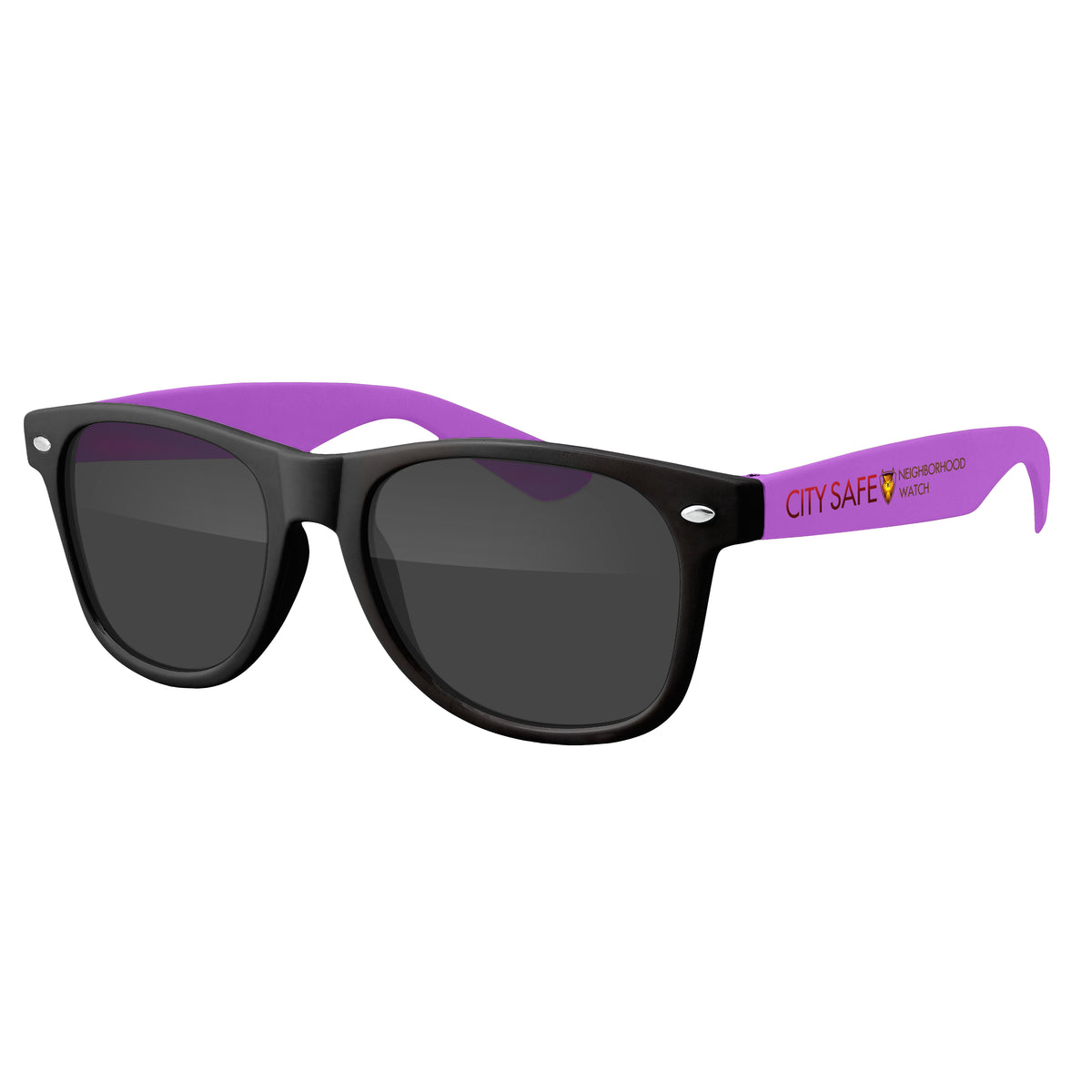 Custom logo Two-Tone Retro Vibes Black Frame Sunglasses