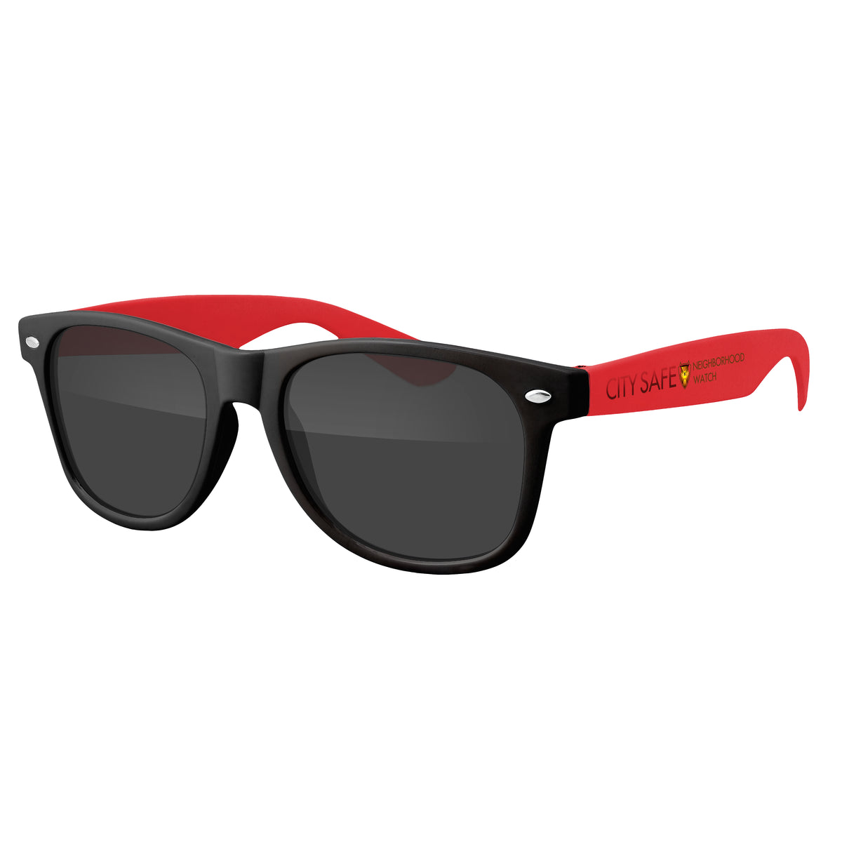 Custom logo Two-Tone Retro Vibes Black Frame Sunglasses