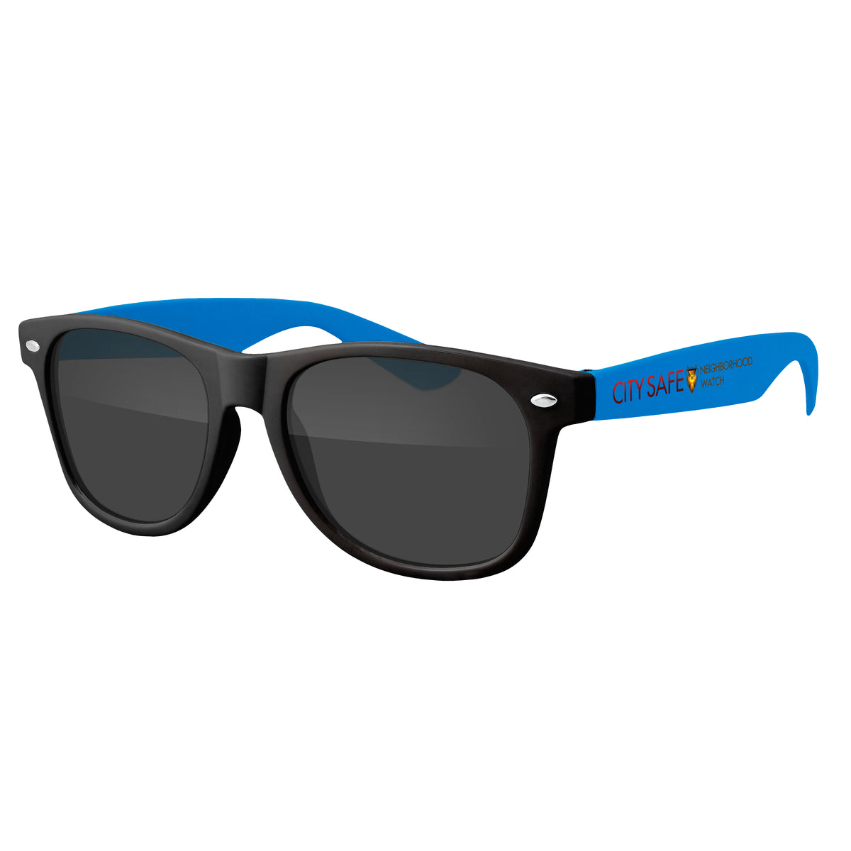 Custom logo Two-Tone Retro Vibes Black Frame Sunglasses