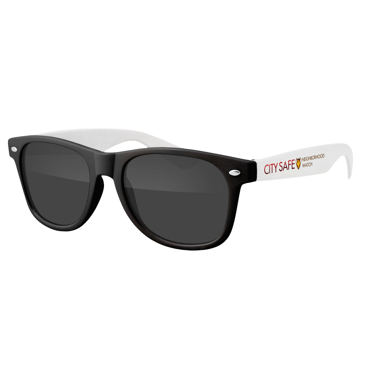 Custom logo Two-Tone Retro Vibes Black Frame Sunglasses