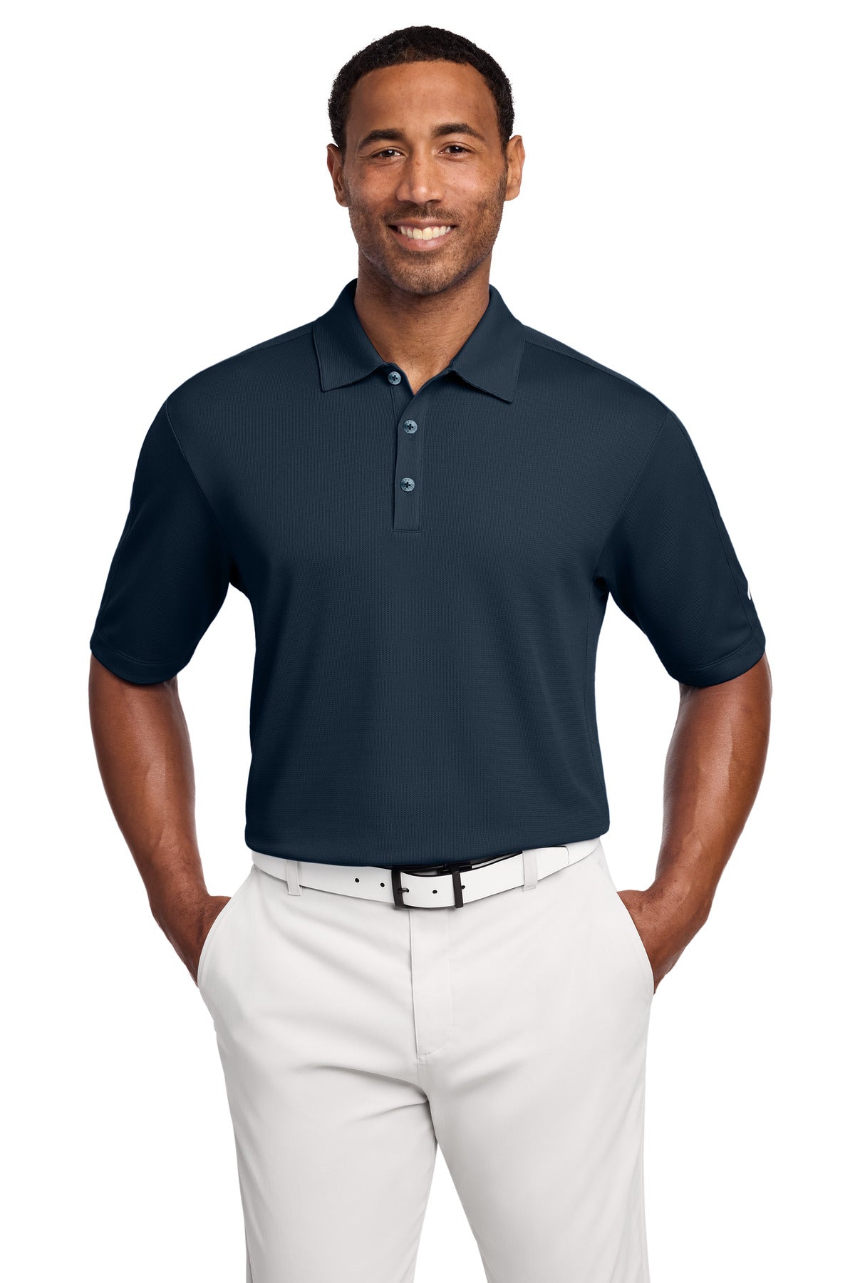 Custom logo Nike Tech Sport Dri-FIT Polo.  266998 in Navy