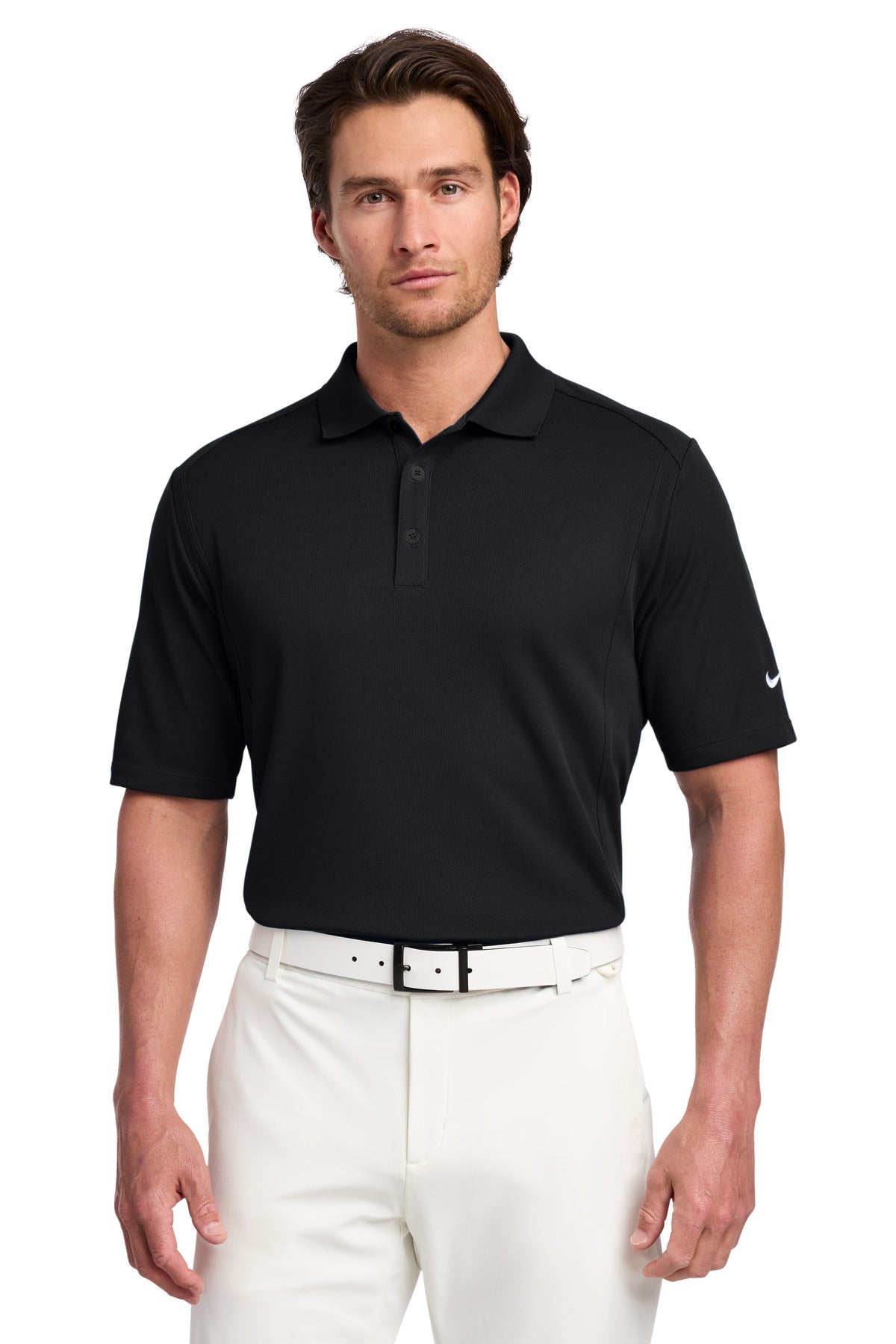 Custom logo Nike Dri-FIT Classic Polo.  267020 in Black