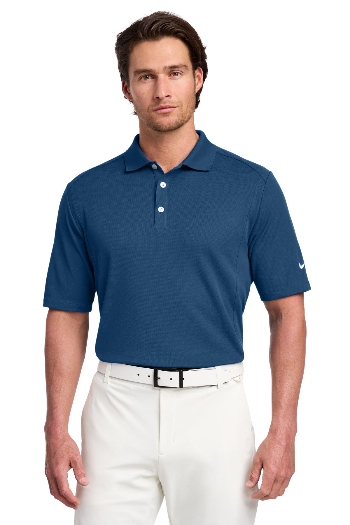 Custom logo Nike Dri-FIT Classic Polo.  267020 in Court Blue