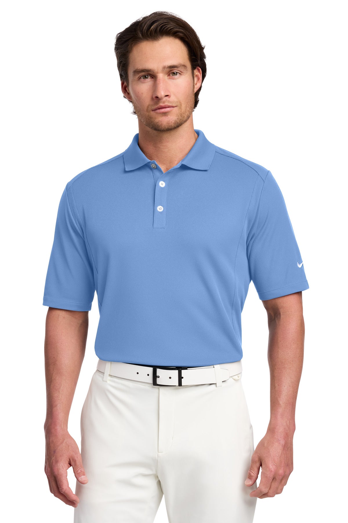 Custom logo Nike Dri-FIT Classic Polo.  267020 in Light Blue