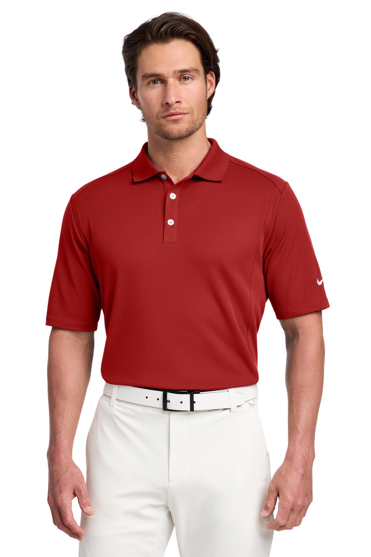 Custom logo Nike Dri-FIT Classic Polo.  267020 in Varsity Red