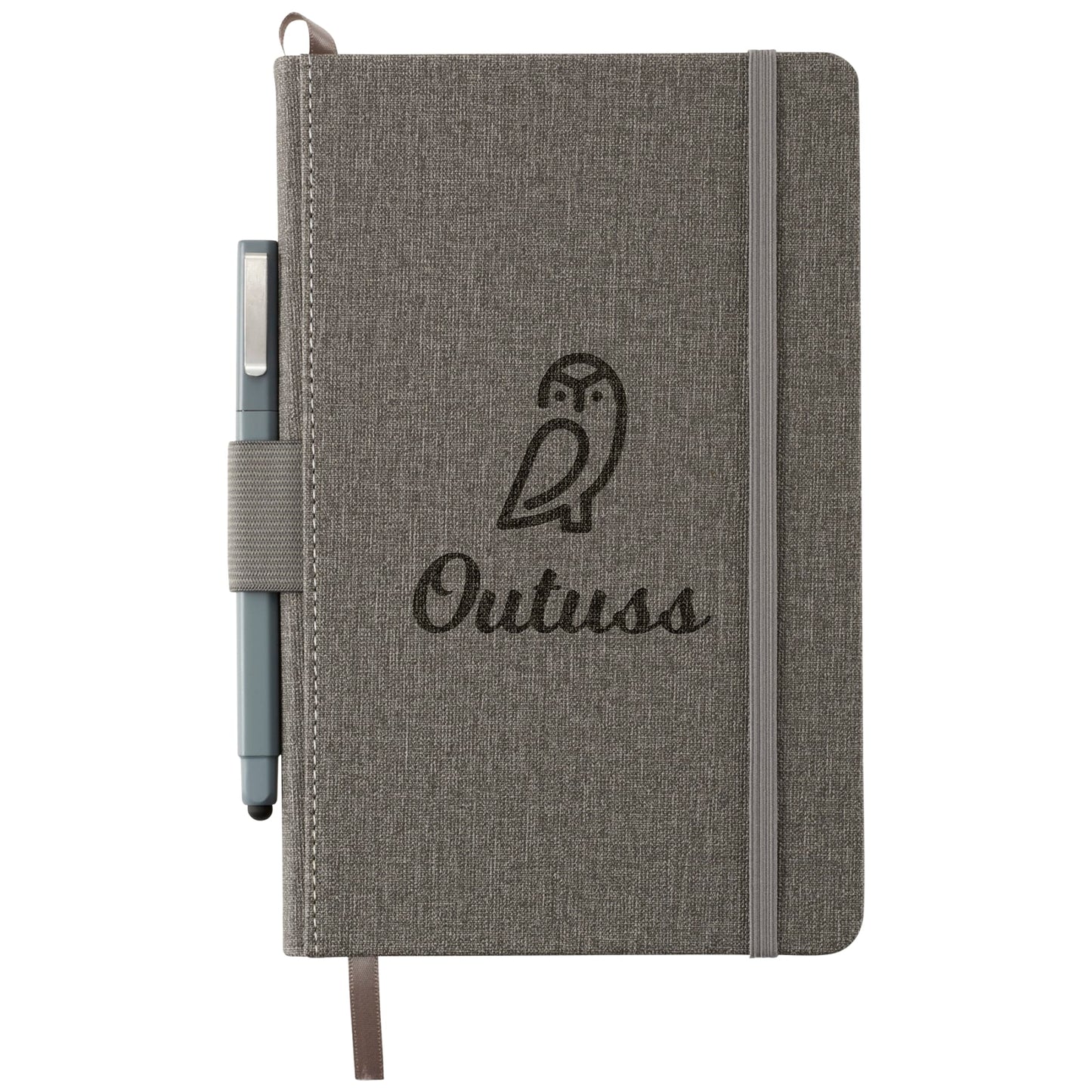 FSC® Mix 5.5" x 8.5" Heathered Hard Bound Journal