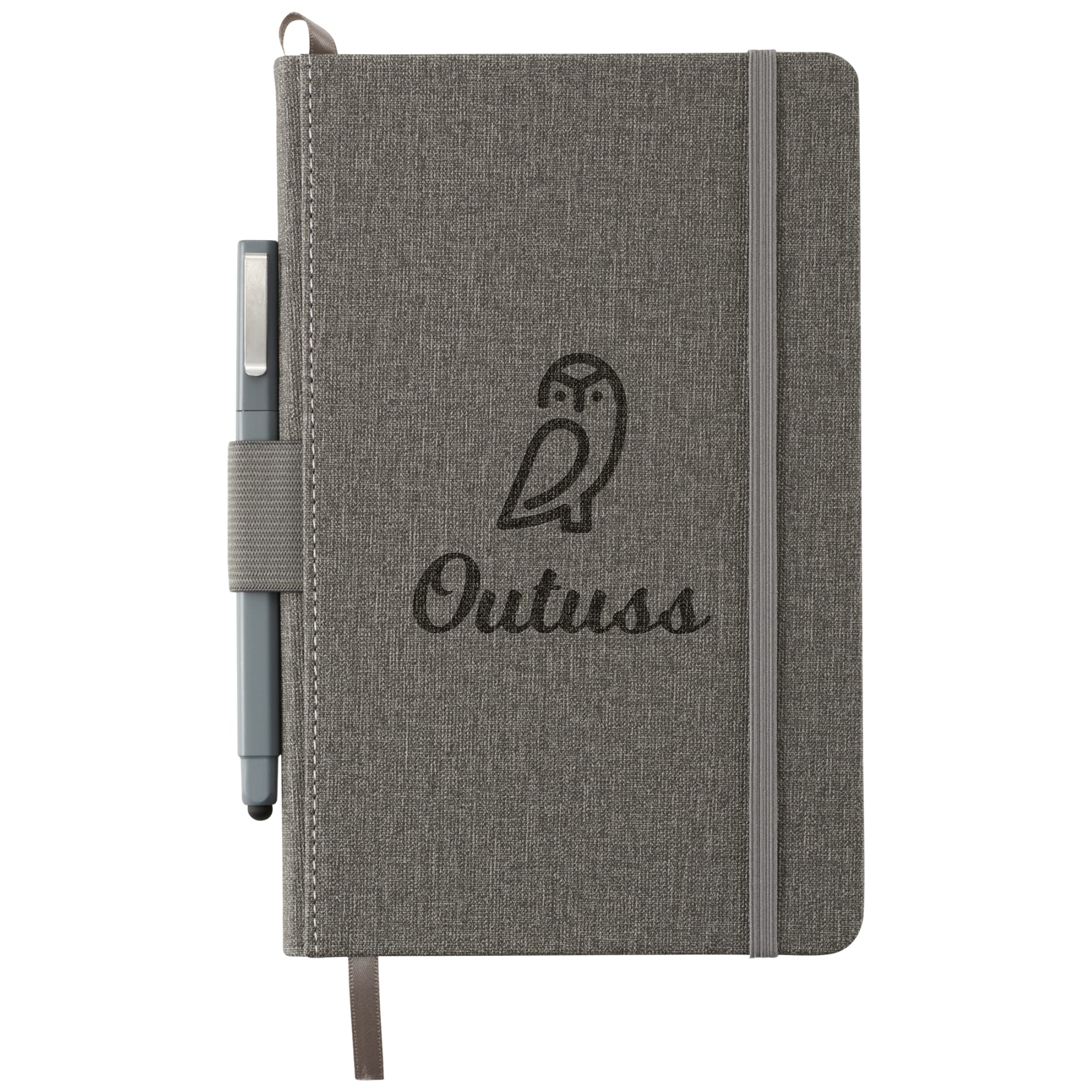 FSC® Mix 5.5" x 8.5" Heathered Hard Bound Journal