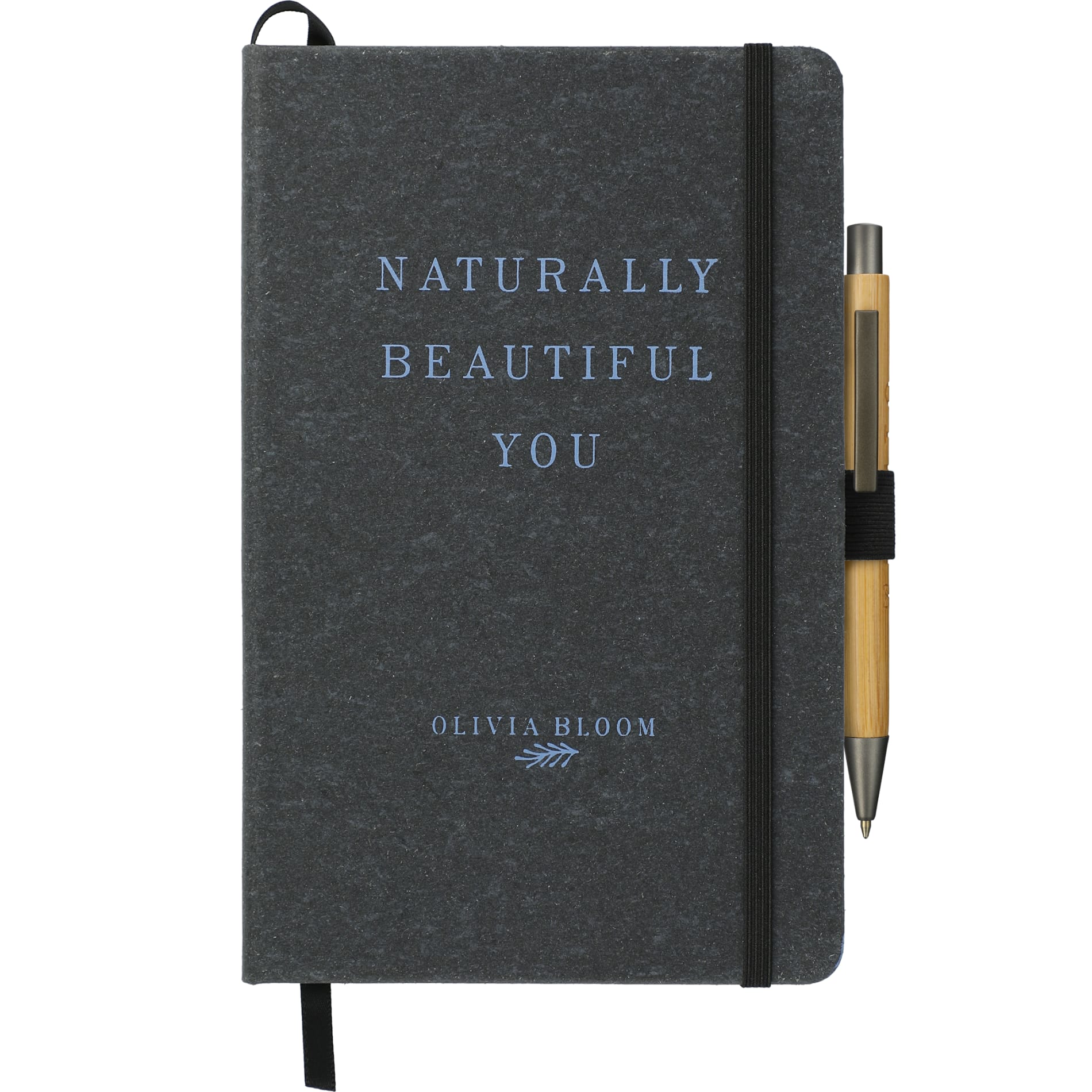 FSC® Mix 5.5" x 8.5" Recycled Leather Bound Journa