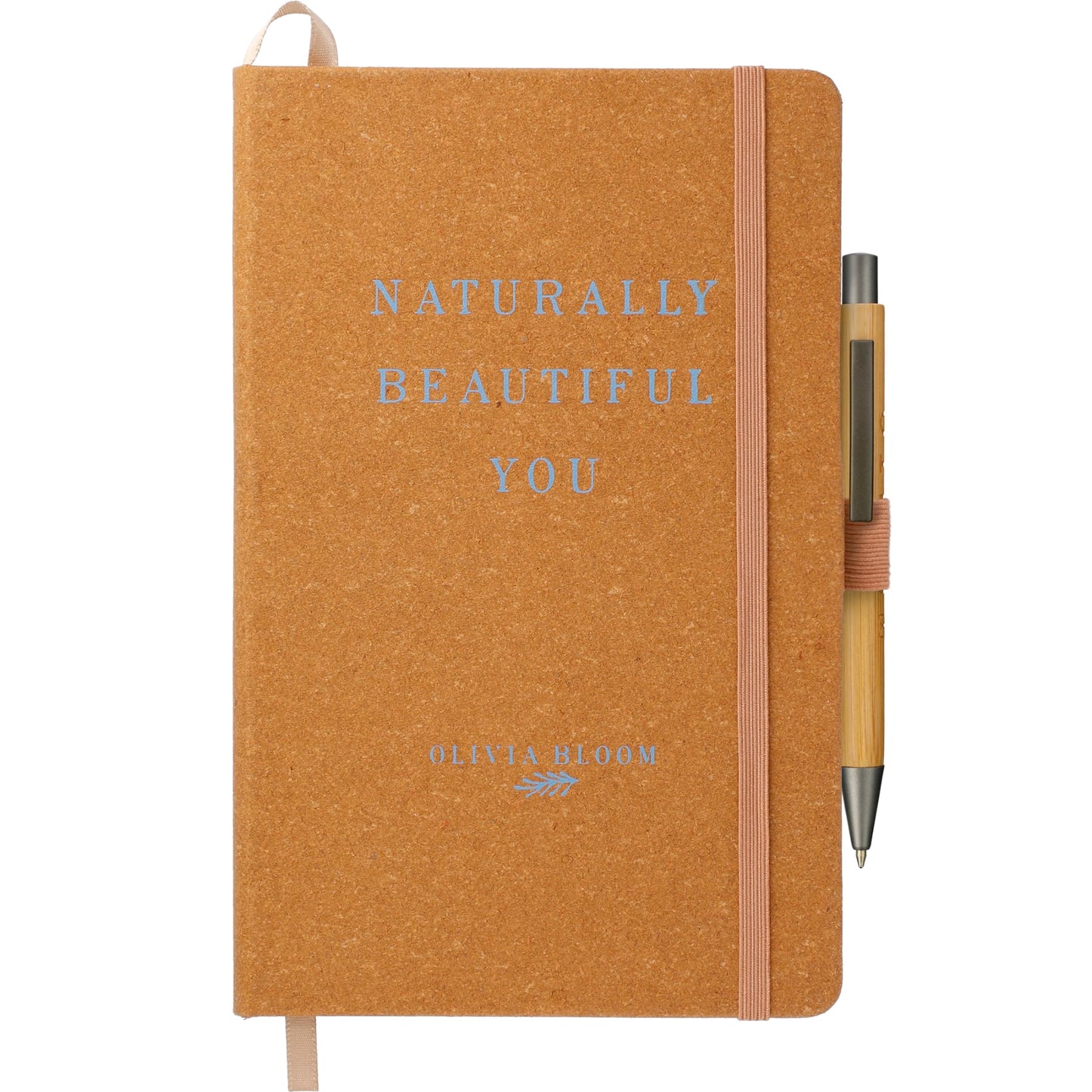 FSC® Mix 5.5" x 8.5" Recycled Leather Bound Journa