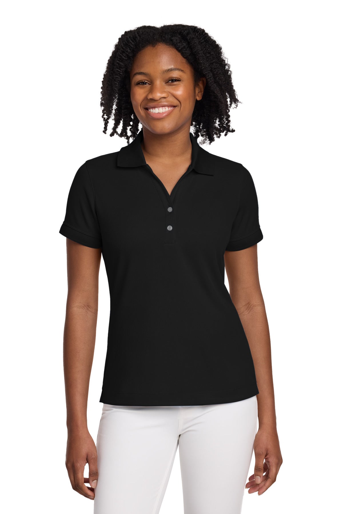Custom logo Nike Women's Dri-FIT Classic Polo.  286772 in Black