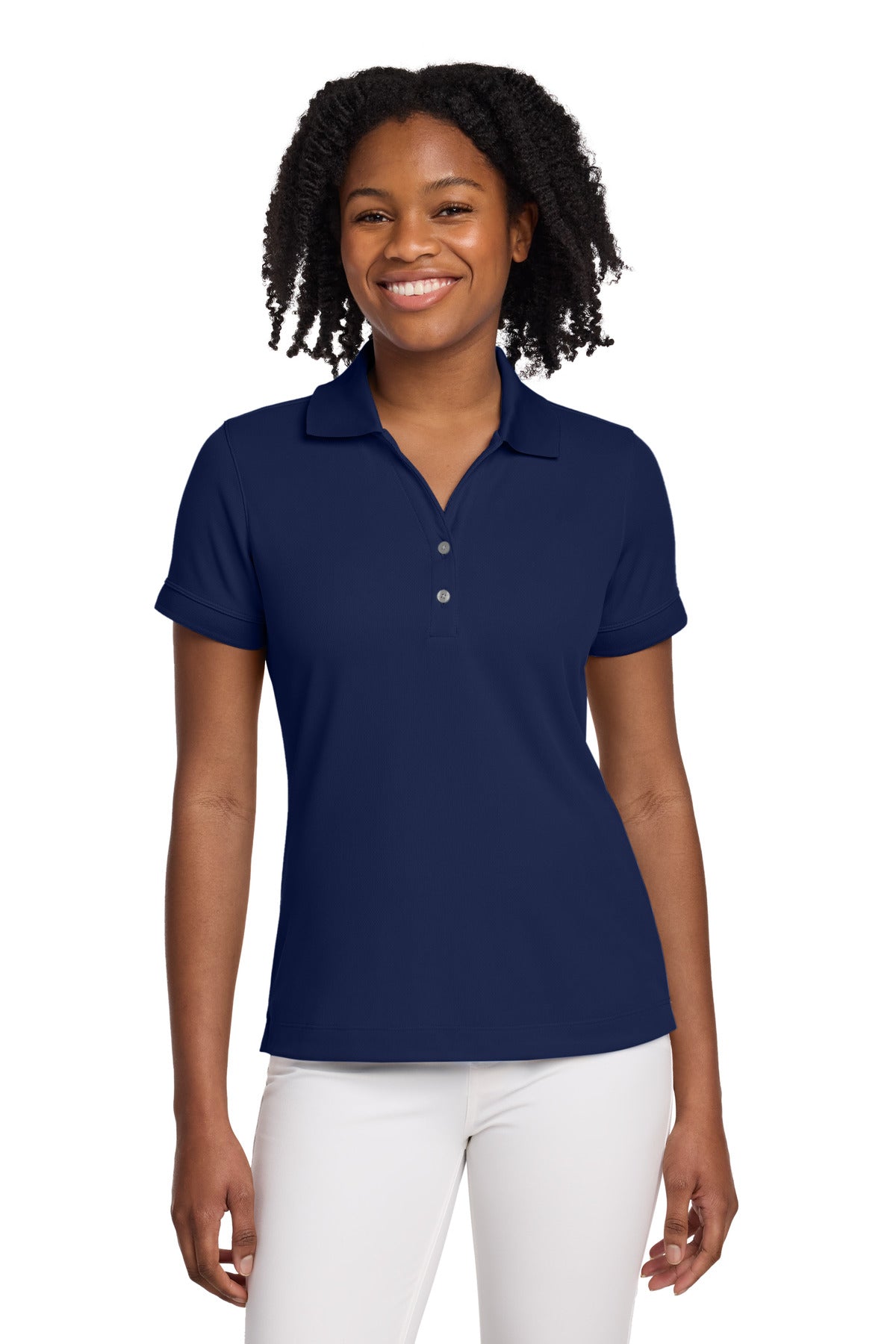 Custom logo Nike Women's Dri-FIT Classic Polo.  286772 in Midnight Navy