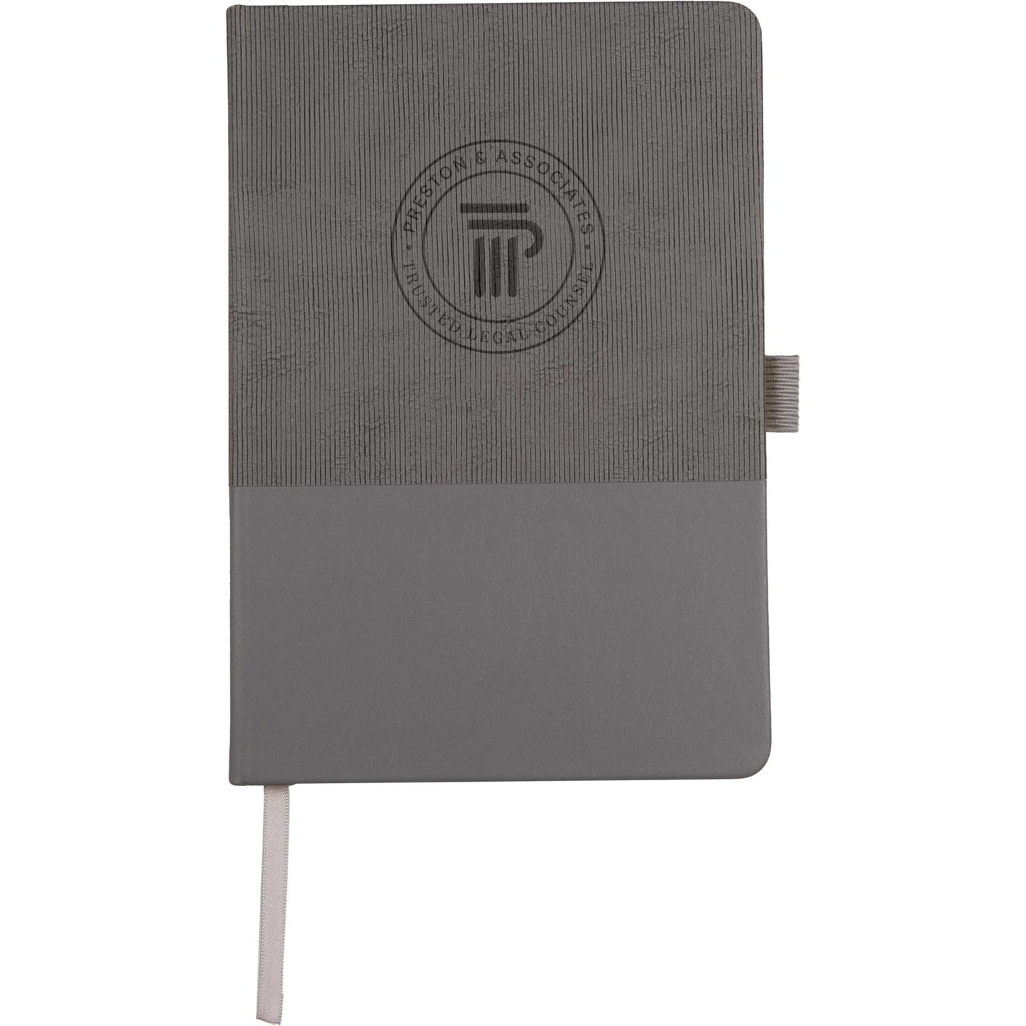5.5" x 8.5" FSC® Recycled Ribbed Bound Journal